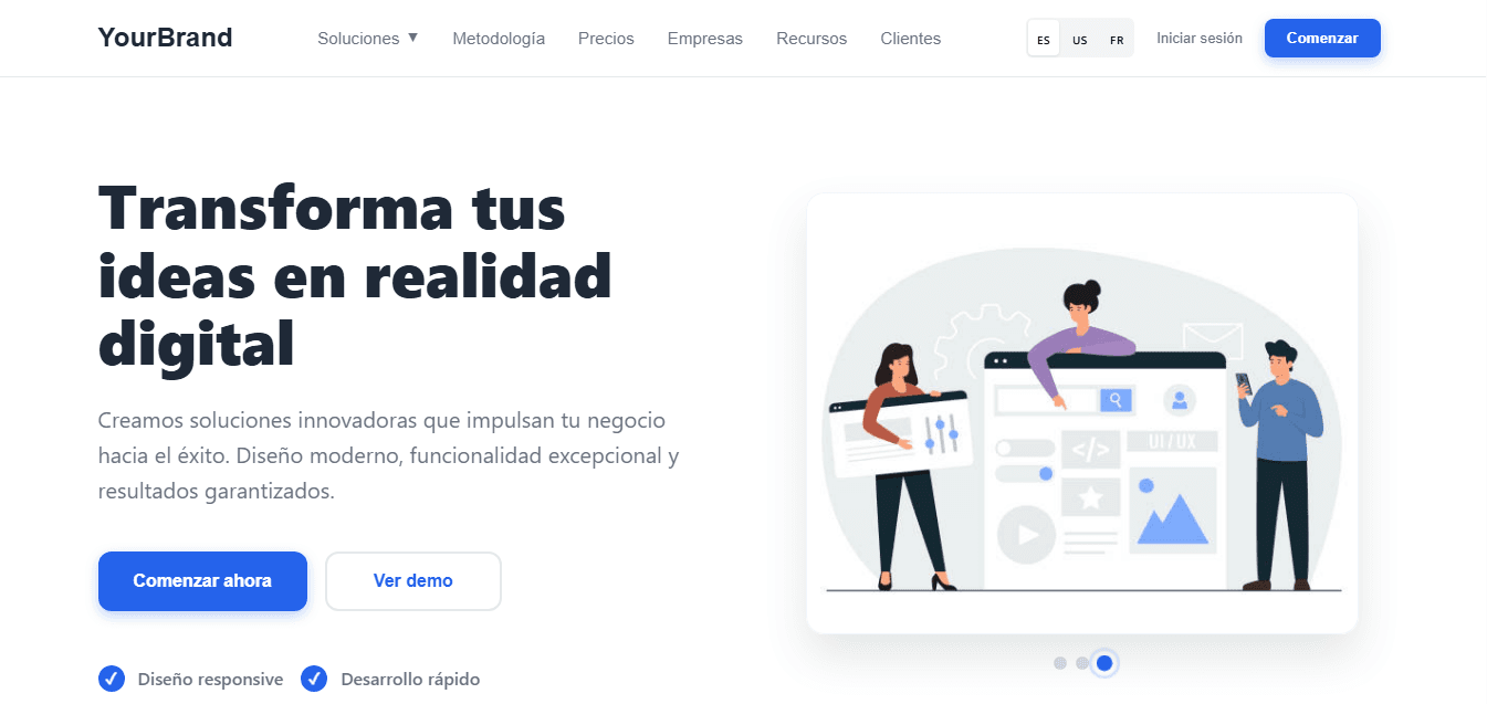 MVP Landing template